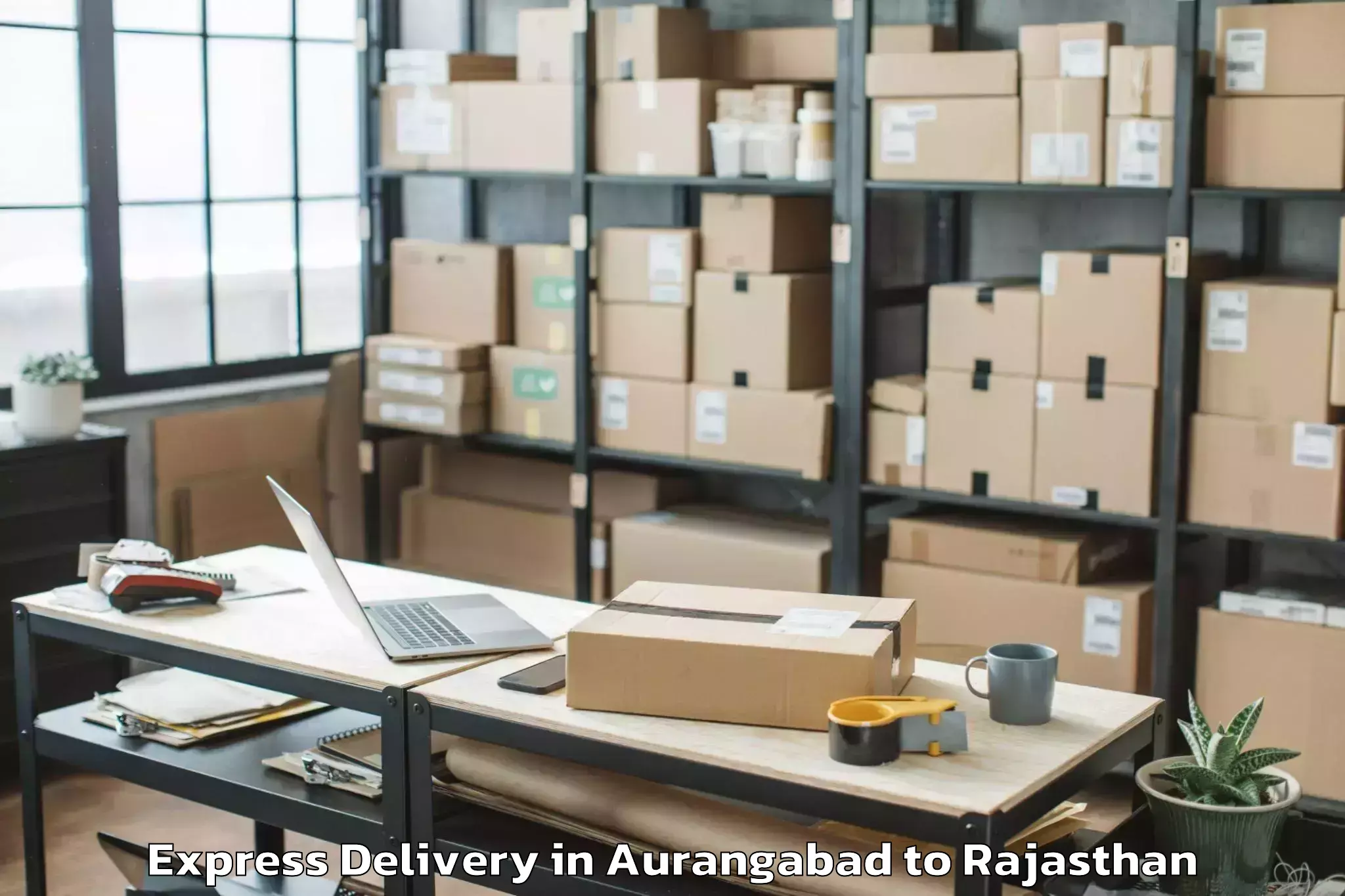 Affordable Aurangabad to Jagannath University Jaipur Express Delivery